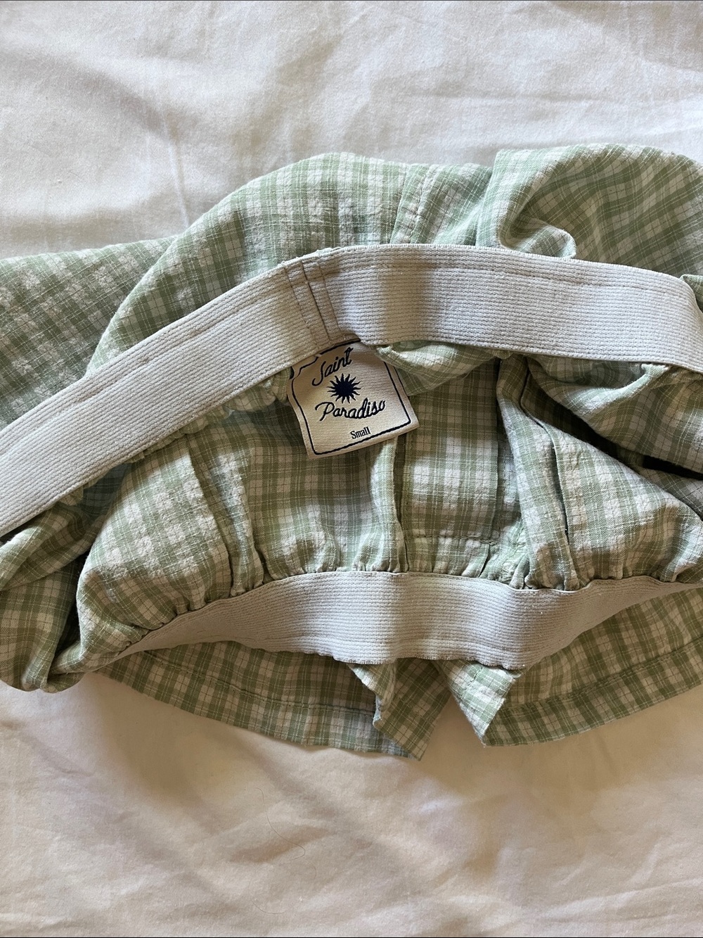 Saint Paradiso Boxer Short - Green Gingham - Picture 6 of 6